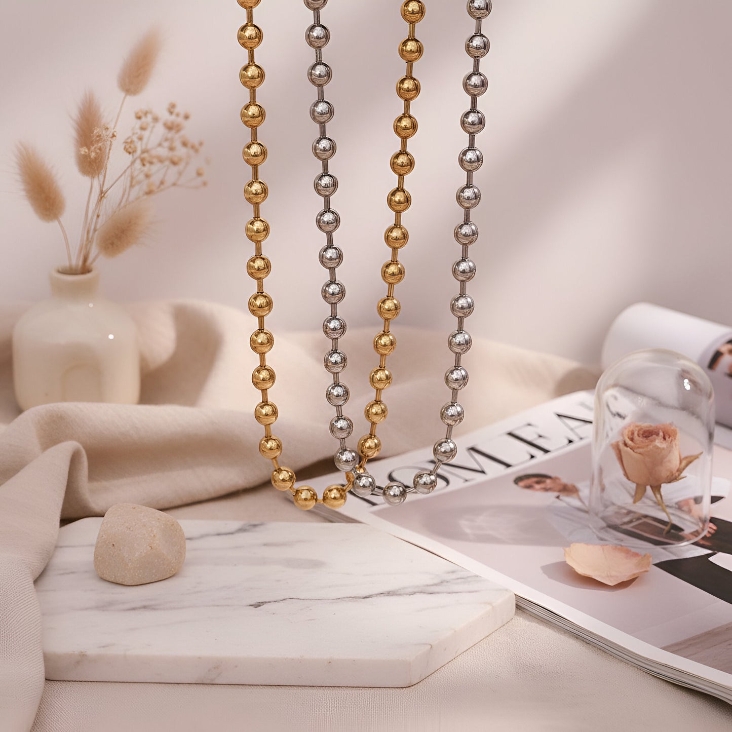 Collar Big Sphere Dorado