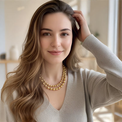 Collar Big Sphere Dorado